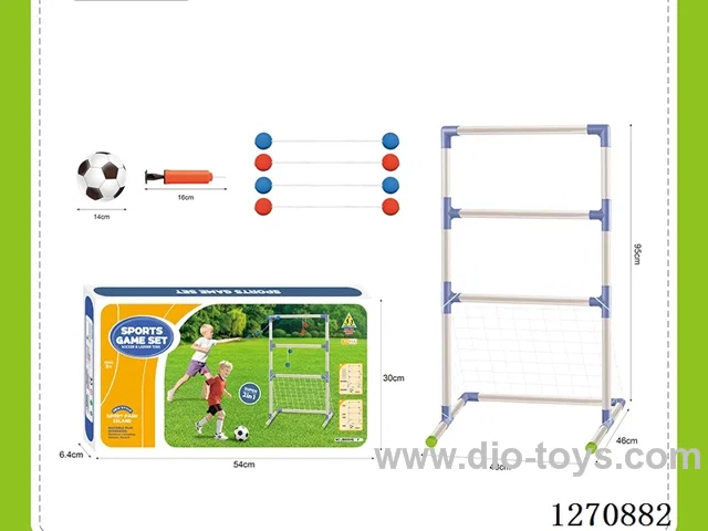 2-in-1 Step-Up Soccer Ring Toss Combo Set