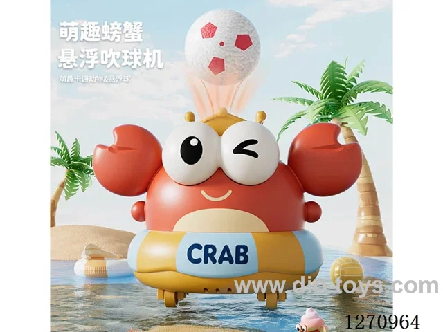 Electric Crab Ball Blower Toy, with 2 balls, battery included