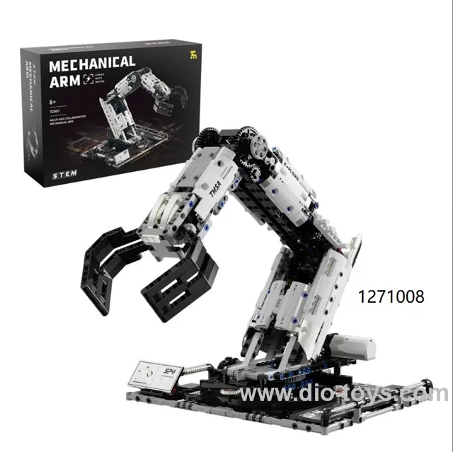 Programming multi-axis collaborative robotic arm building block puzzle toy for boys and girls in color box