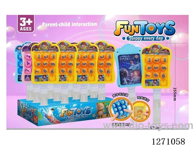 Number Huarong Road Bubble Wand (12PCS)