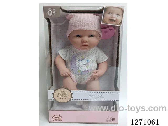 12-inch Full Vinyl Newborn Doll, with Pacifier, No IC, No Function