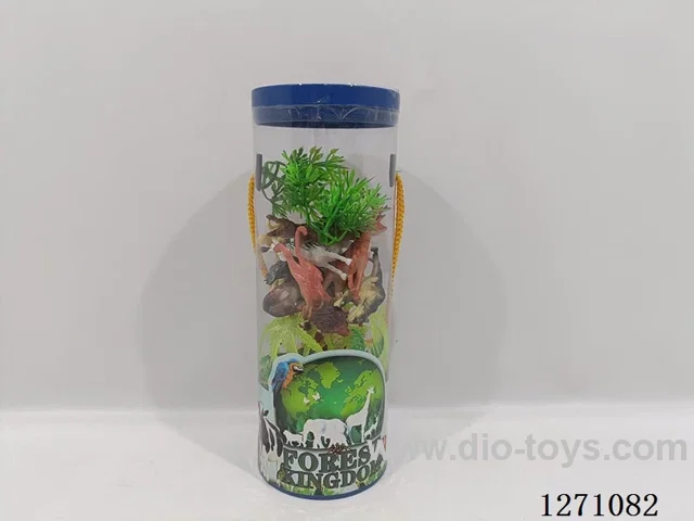 Wild Animals Medium Tube (1 Large Tree + 2 Small Trees + 2 Grass)