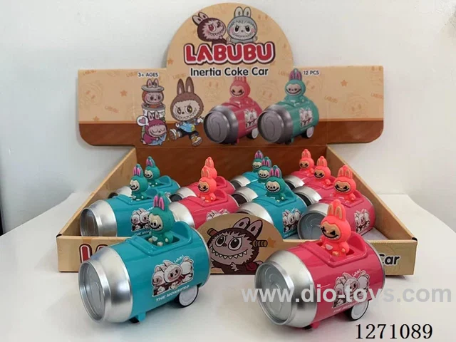 Labubu Cola Can Inertia Car (12PCS/Box) Single Unit Price
