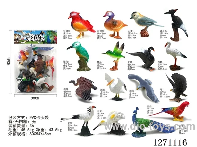 Birds 16pcs