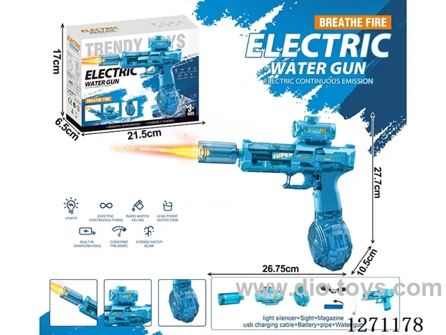 Fire Rat Flame Version Linkage Fully Automatic Water Gun (Battery Included)