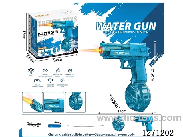 Generation 2 Integrated Flame Version Desert Eagle Full-Stroke Linkage Transparent Blue (Battery Included)