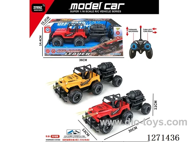 4ch Off-Road RC Car with Lights included battery