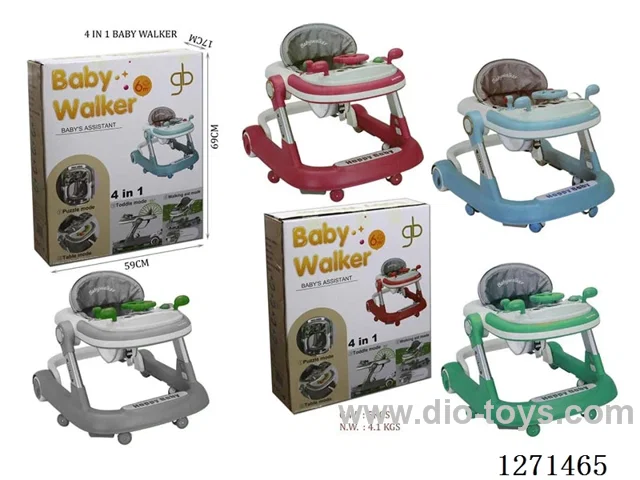 Baby Walker  Colors: Pink-Gray-Green-Blue