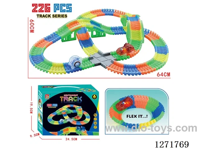 226PCS Electric Track Set - Glow-in-the-Dark