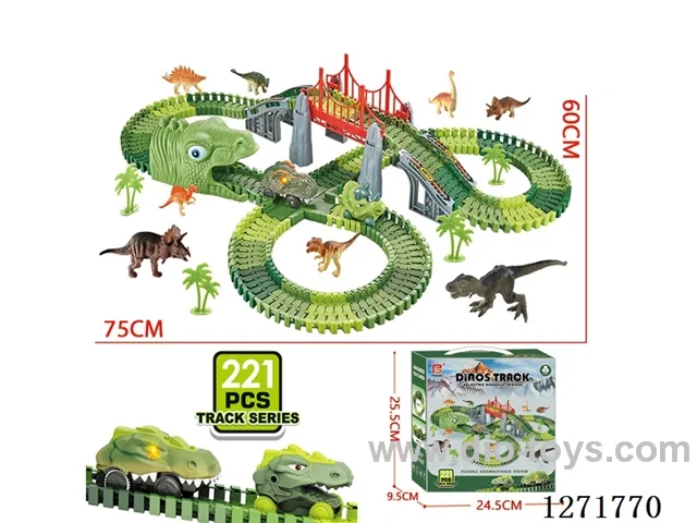221PCS Electric Track Set