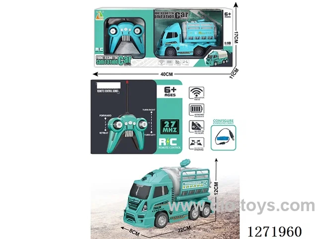 RC Sanitation Water Tank Truck (Battery Included)