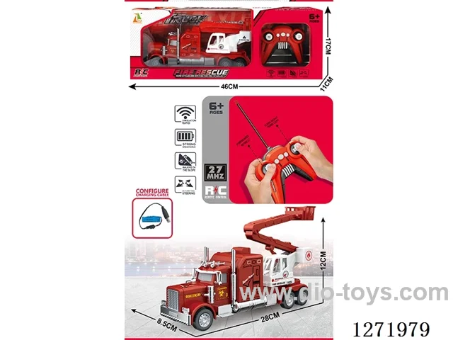 RC Fire Ladder Truck (Battery Included)