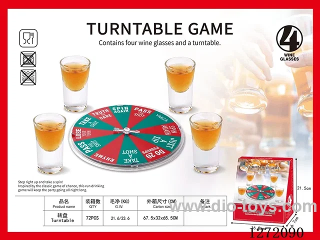 Wine Glass - Spinning Platter Game