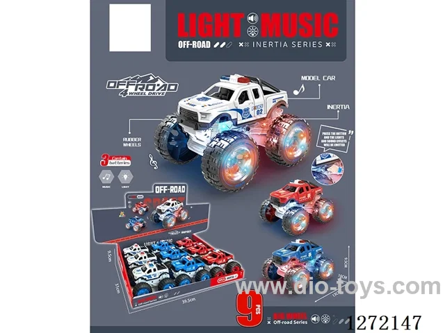 inertia car W L/M 9PCS 3 colors