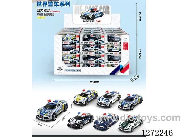 48PCS pull back alloy car (8.1cm)