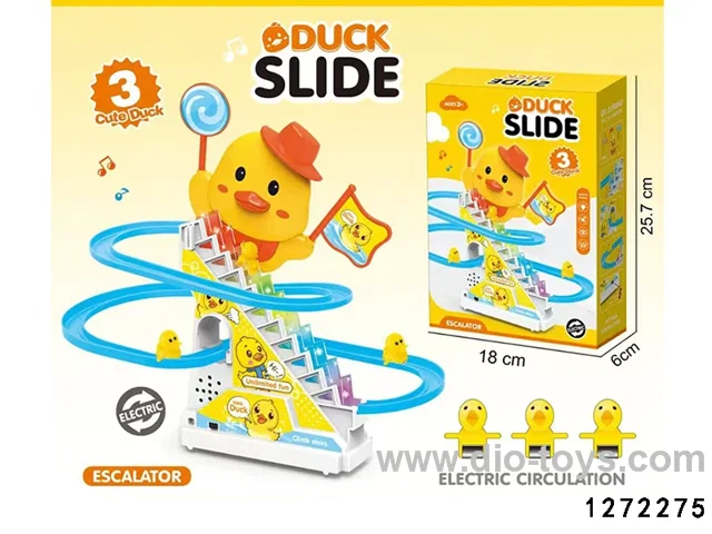 duck climber ladder with light and music toy in color box