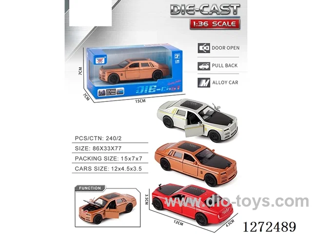 1:36 pull back alloy car 3 colors
