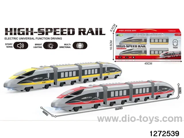 40Mhz 5 ch rc high-speed train with light/sound，include battery