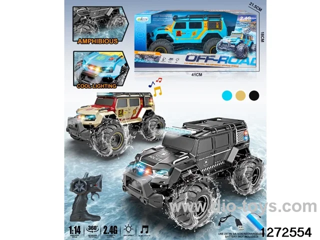 1:14 amphibious rc car，include battery