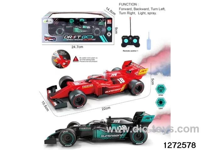 40Mhz 5 ch rc spray formula car，not include battery