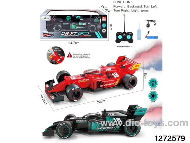 40Mhz 5 ch rc spray formula car，include battery