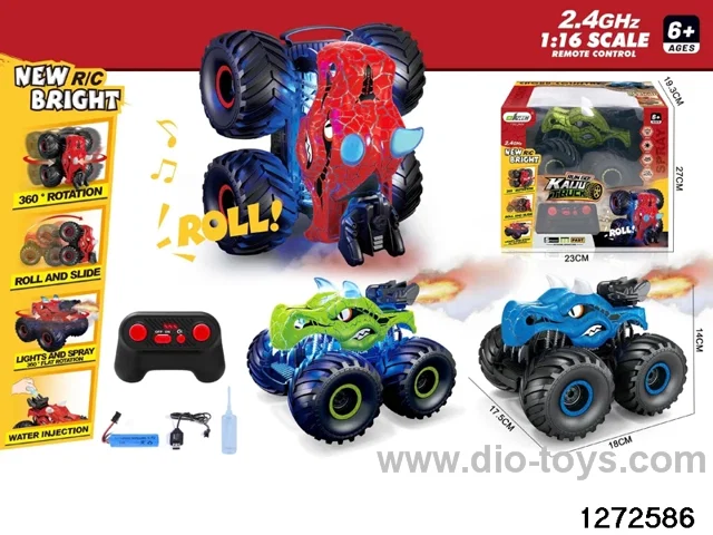 2.4G rc spray stunt car，include battery