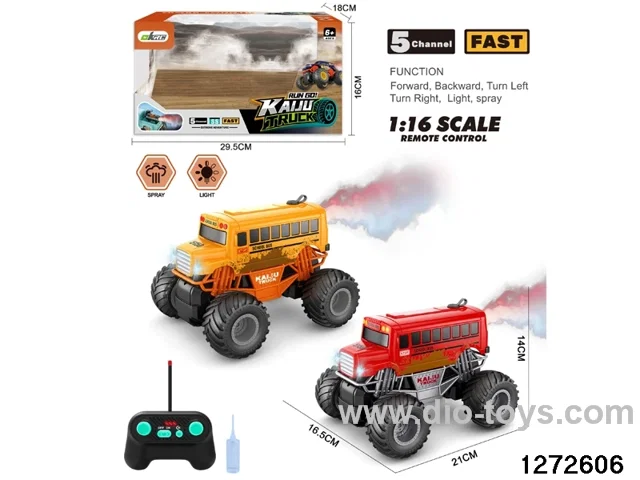40Mhz 5 ch rc spray climbing car， not include battery
