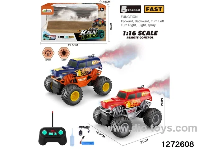 40Mhz 5 ch rc spray climbing car，include battery