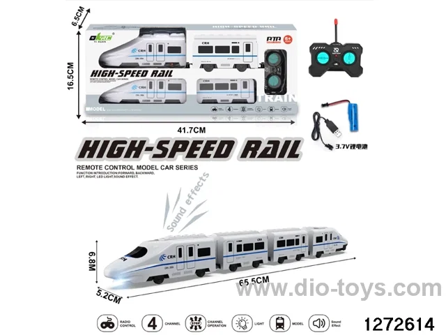 40Mhz 5 ch rc high-speed train with light/sound，include battery
