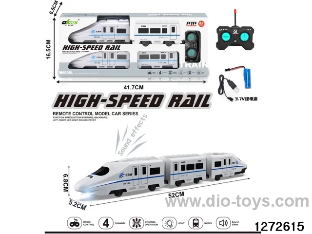40Mhz 5 ch rc high-speed train with light/sound，include battery