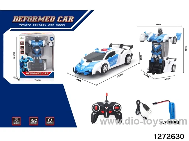 40Mhz 1:18 6 ch rc spray transformable car，include battery