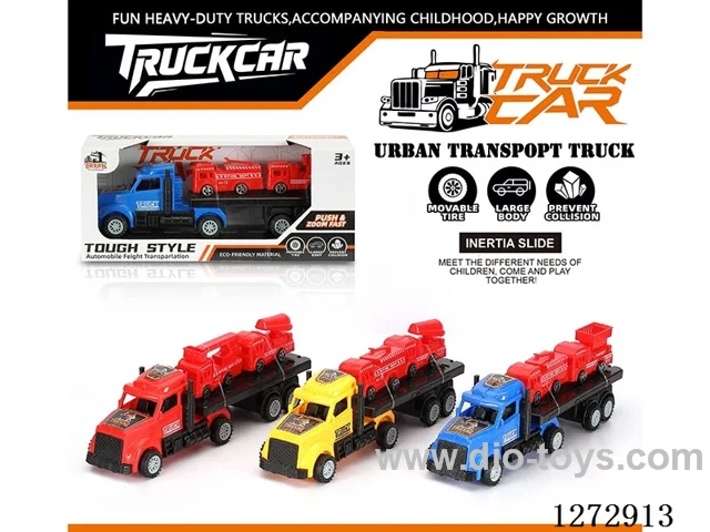 Inertia Tractor + 2 Fire Trucks