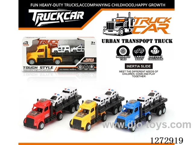 Inertia Tractor + 2 Police Cars