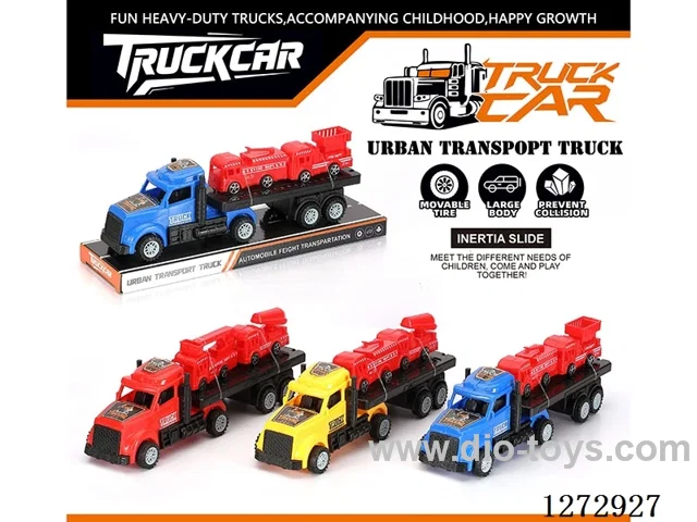 Inertia Tractor + 2 Fire Trucks