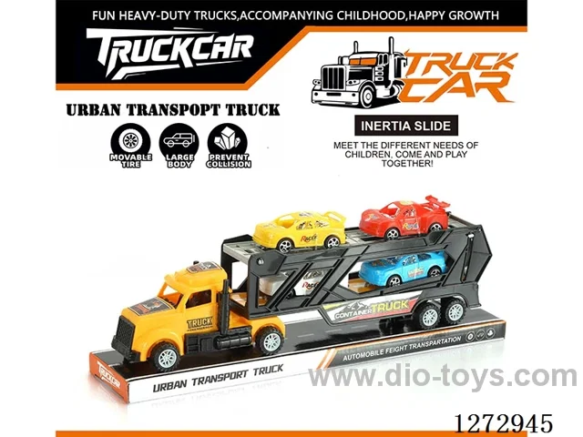 Inertia Tractor + 4 Race Cars