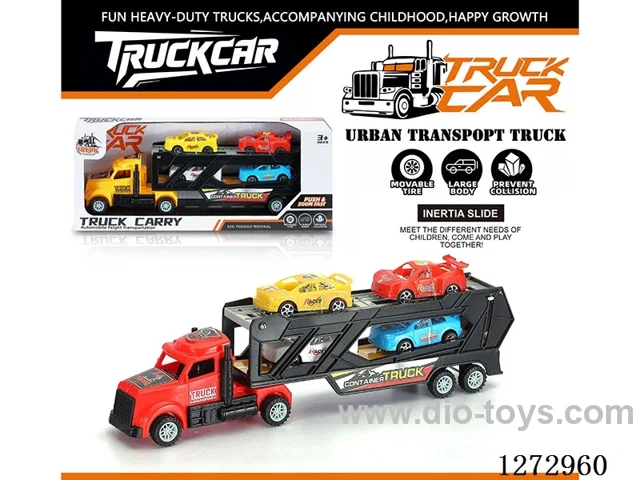 Inertia Tractor + 4 Race Cars