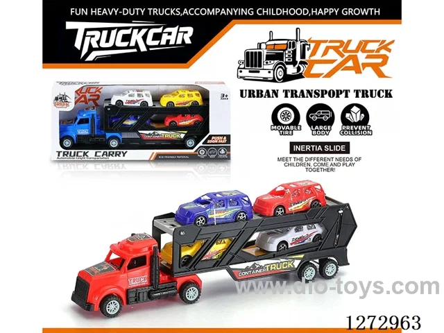 Inertia Tractor + 4 Race Cars