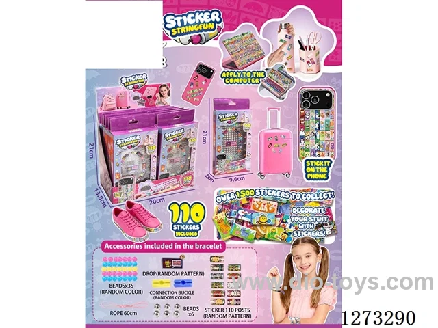 DIY Bead Sticker Bracelet - 110 Stickers