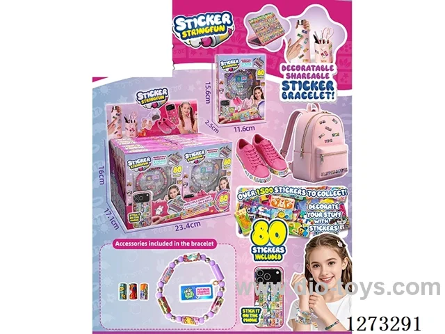 DIY Bead Sticker Bracelet - 80 Stickers