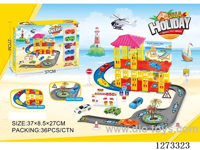 Parking Lot (Includes 4 Cars, 1 Plane)