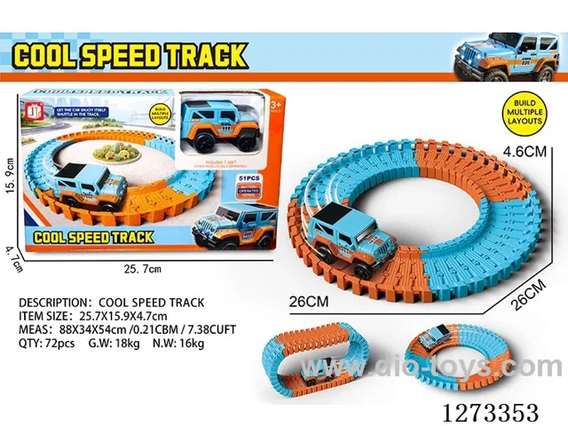 Electric Track Car 51PCS not included battery