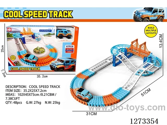 Electric Track Car 67PCS not included battery