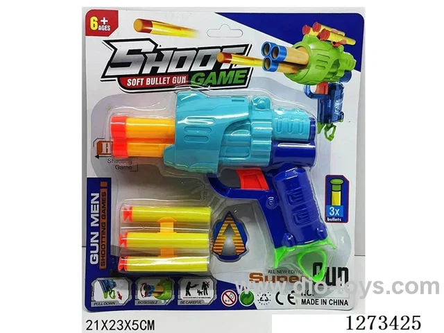 EVA Soft Ball Gun with Rotating Head (3-Color Assortment)