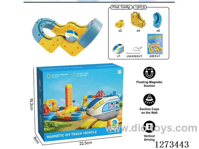 Transformable Building Blocks DIY Magnetic Track Car