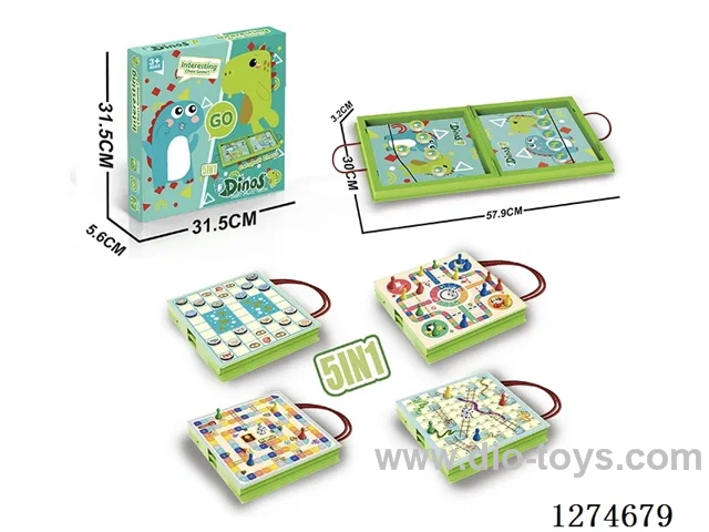 5-in-1 Large Bouncing Chess Foldable Storage Box