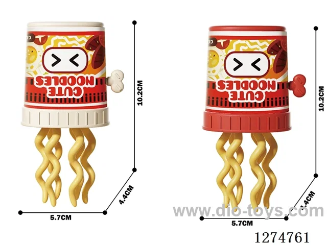 Wind-Up-Dancing Instant Noodles - White, Red - Single-Color Packaging