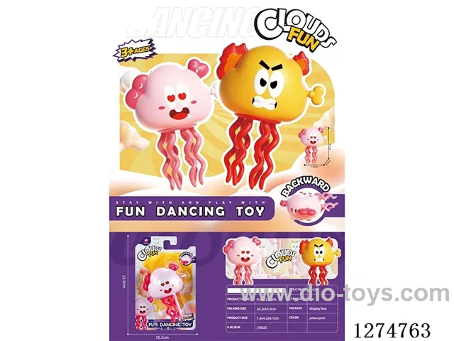 Wind-Up-Dancing Emoji - Orange