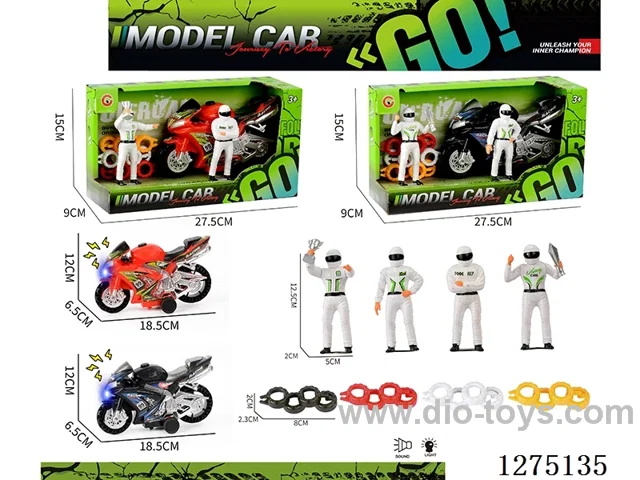 Inertia Motorcycle W L/M + Racer + Tires included AG13*3