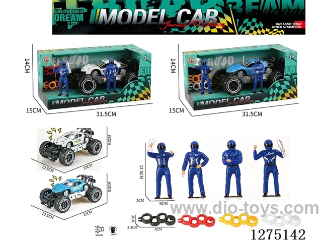 Large inertia car with light + racer + tires included AG13*3