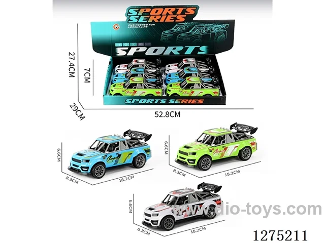 6PCS inertia car